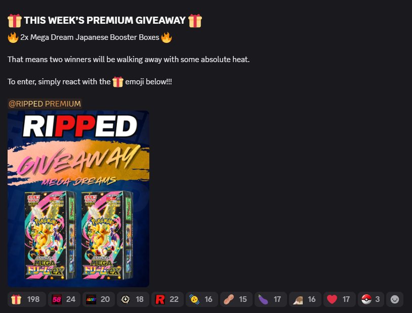 Ripped giveaway: 2× Mega Dream JP Booster Boxes